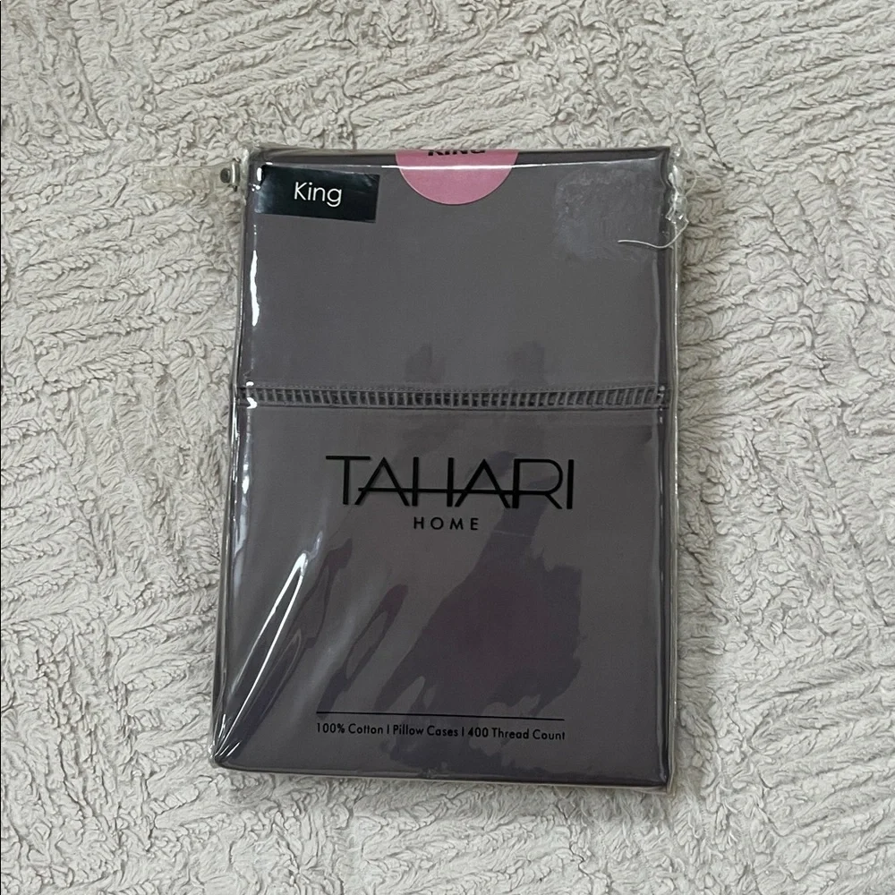 Tahari Home 100% cotton King Pillow Cases 400 thread count, New in packaging - Picture 15 of 15
